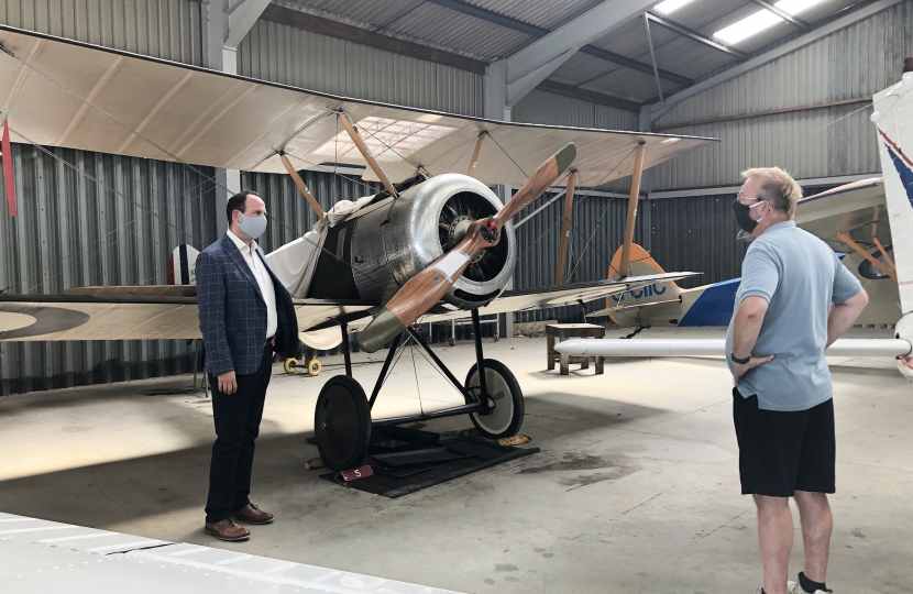 Greg at Turweston Aerodrome