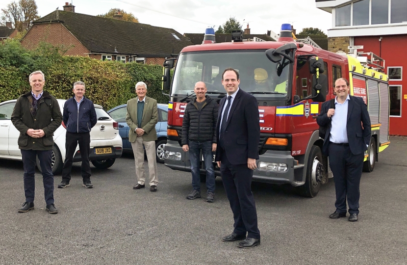 Greg with Rob Butler MP and Princes Risborough Councillors.