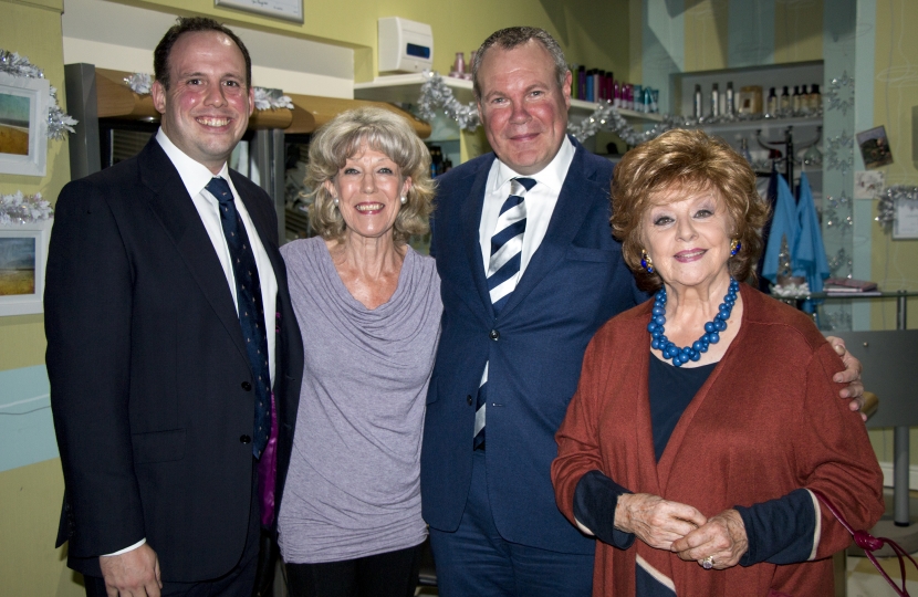 Greg on the Coronation Street set in 2015.