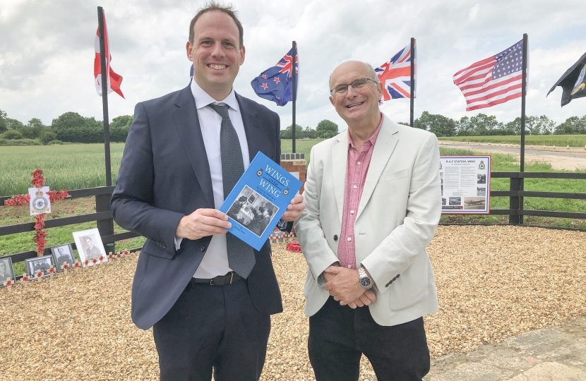 Greg with Michael Warth, author of Wings over Wing.