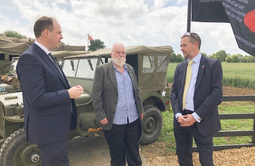 Greg Smith MP chats to Nick Ellins and Dave King.