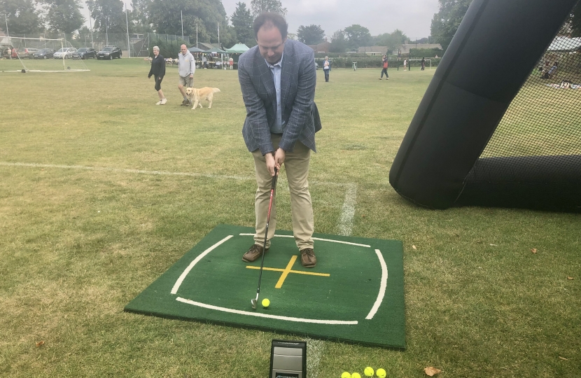 Greg at the Long Crendon Fete 2021.