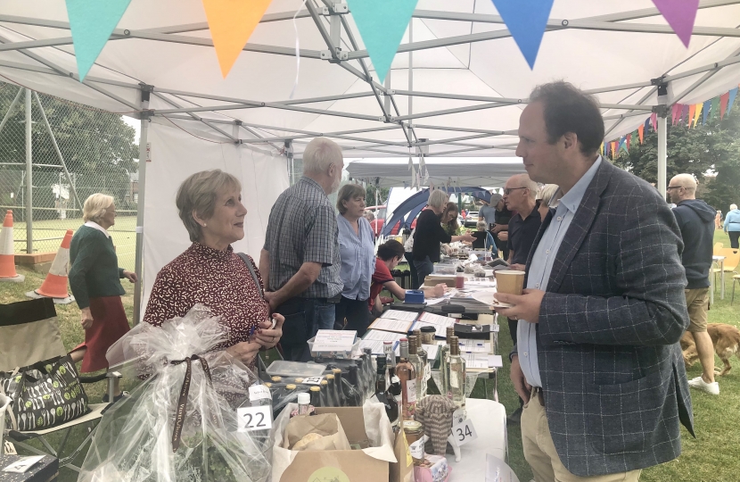 Greg at the Long Crendon Fete 2021.