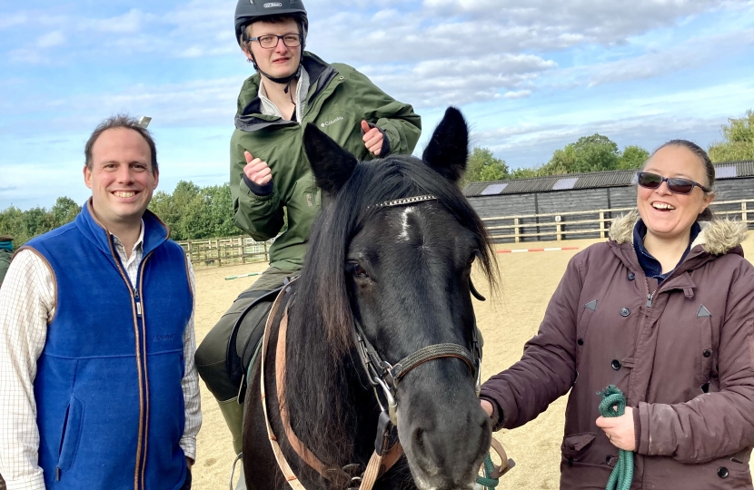 Greg visits Shacks Barn and Buckingham Riding for the Disabled.