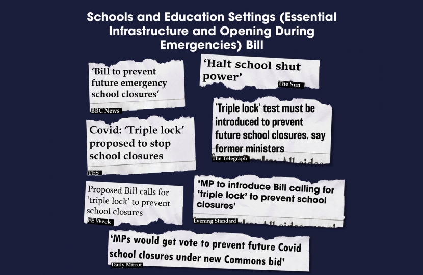 Greg backs new new Bill to prevent future school closures after the disaster of unrestricted Covid Lockdowns