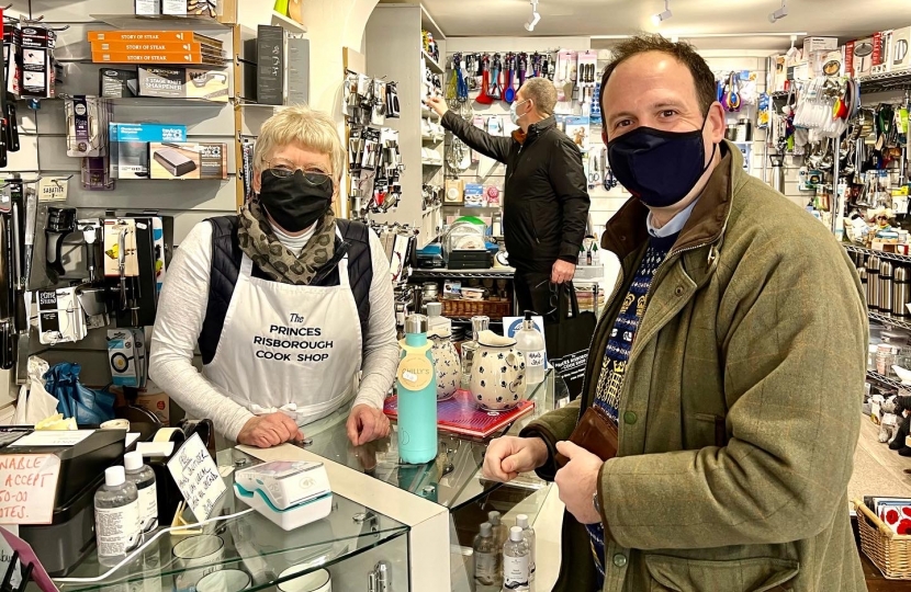 Greg at the Princes Risborough Cook Shop.