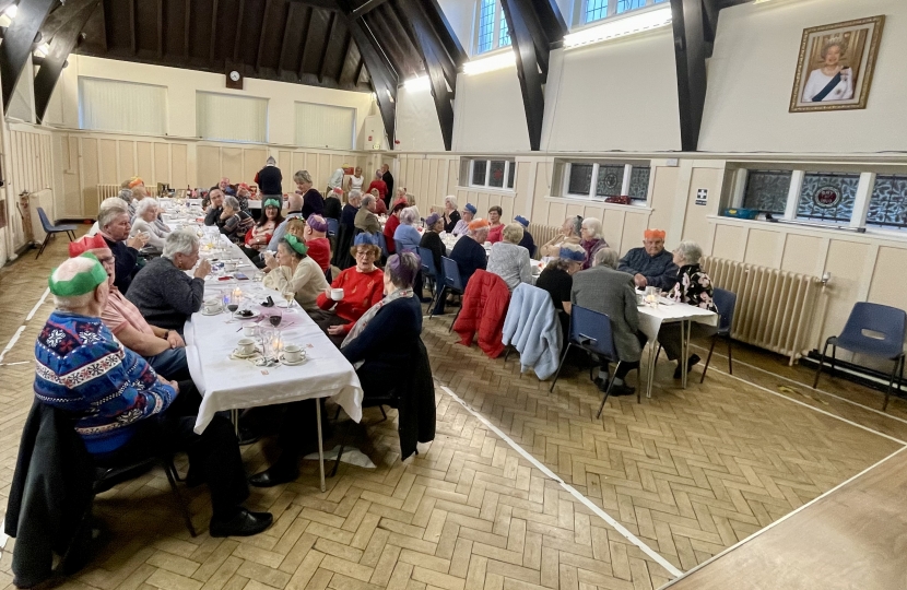 The Steeple Claydon Seniors Christmas Dinner 2021.