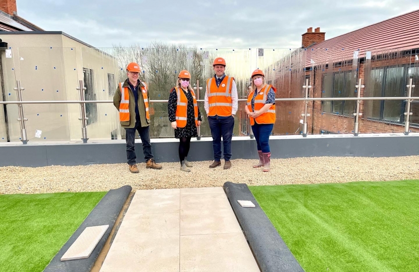 Greg visits Clarendon House Care Home site in Buckingham 