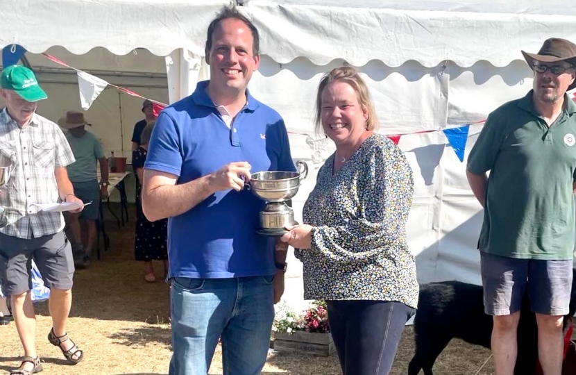 Greg presents trophies at Monks Risborough Horticultural Society Annual Show