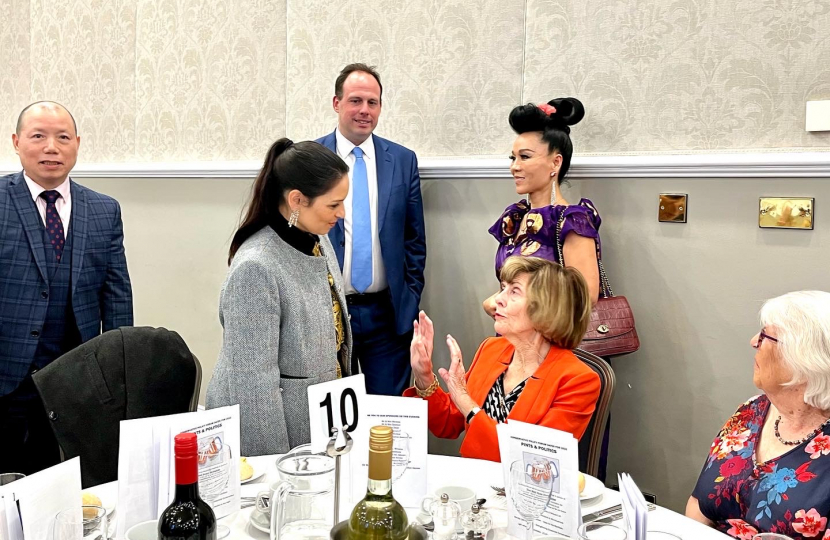 Greg welcomes Home Secretary Priti Patel to Buckingham