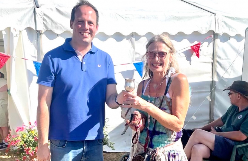 Greg presents trophies at Monks Risborough Horticultural Society Annual Show