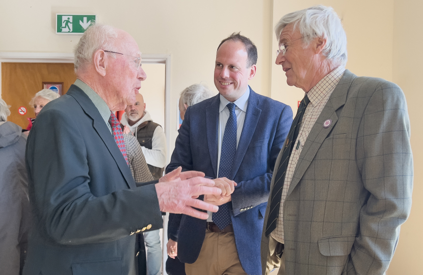 Greg congratulates Brill Village Community Herd on King's Award for Voluntary Service