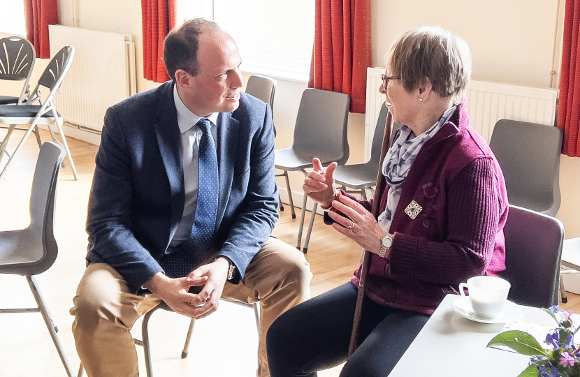 Greg congratulates Brill Village Community Herd on King's Award for Voluntary Service