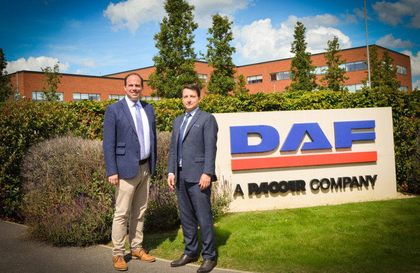 Greg visits DAF Trucks HQ in Haddenham