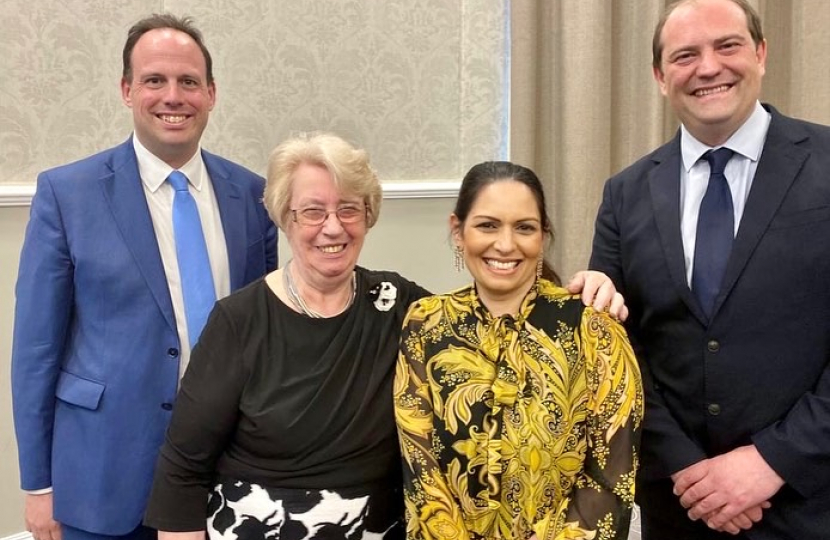 Greg welcomes Home Secretary Priti Patel to Buckingham