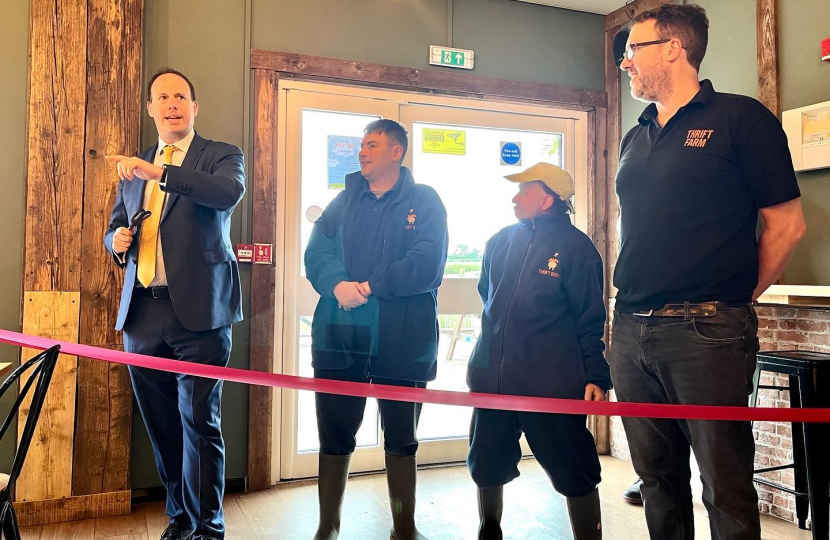 Greg opens new Potting Shed Cafe and garden centre at Thrift Farm