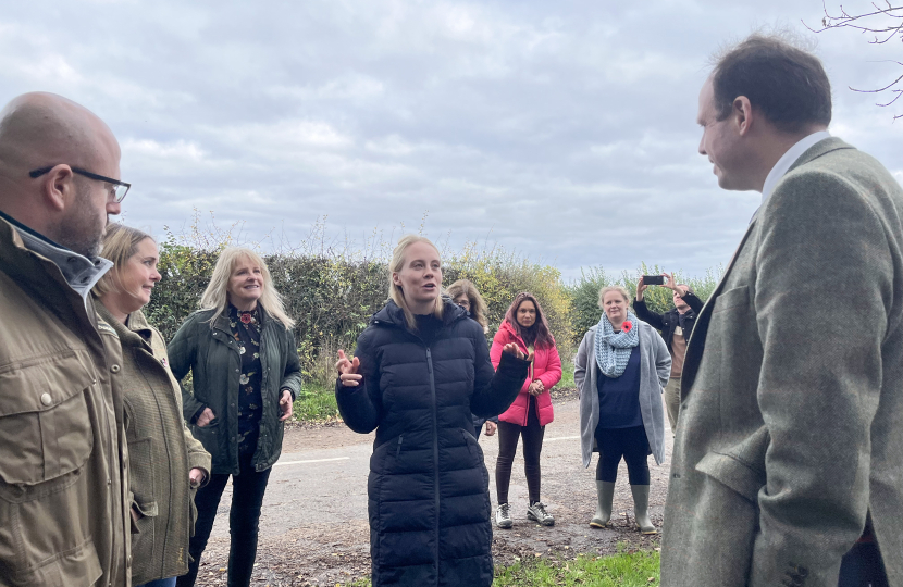 Greg opens the Marsh Gibbon Forest School