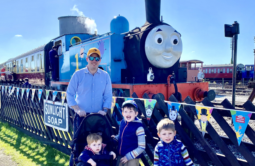 Greg and family visit Buckinghamshire Railway Centre in Quainton