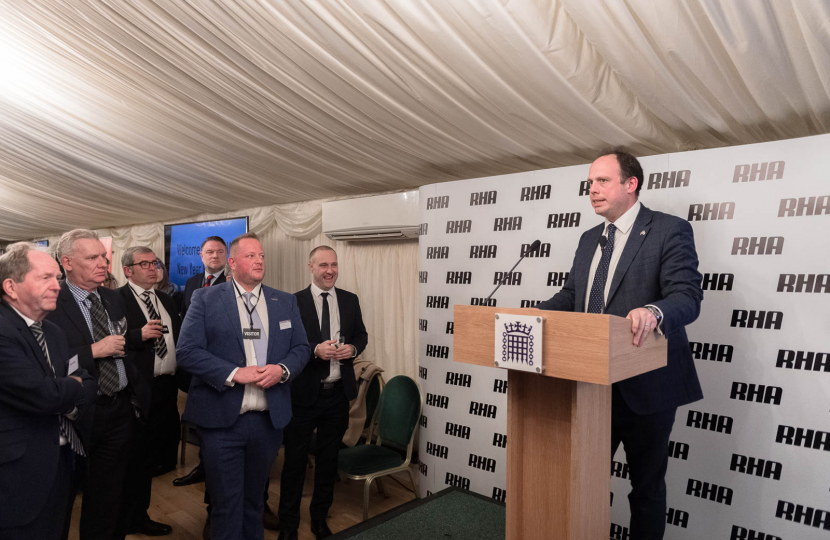 Greg addresses Road Haulage Association Parliamentary Reception