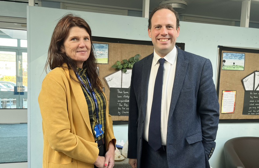 Greg opens new early years facilities at Grendon Underwood Combined School