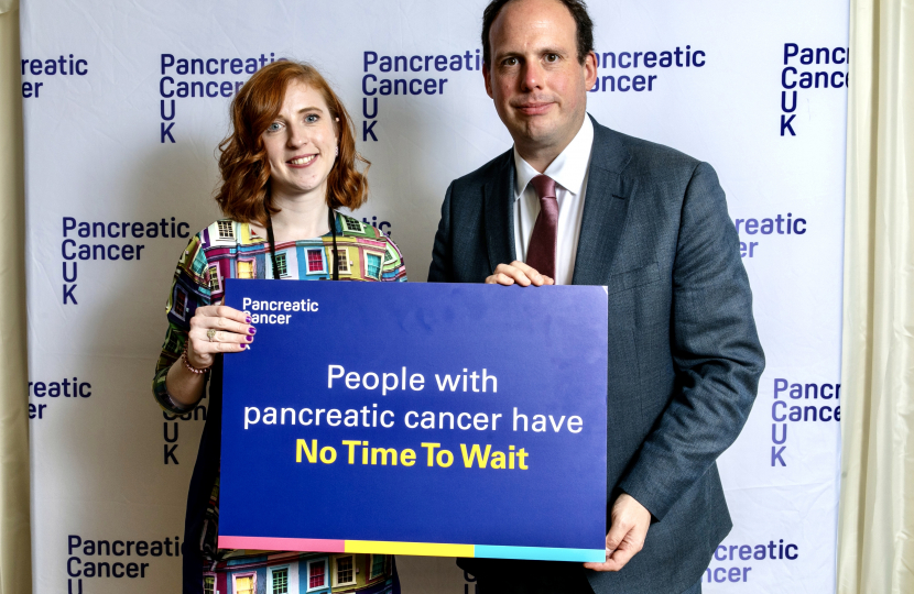 Greg Smith MP backs ‘No Time to Wait’ campaign to save lives from pancreatic cancer