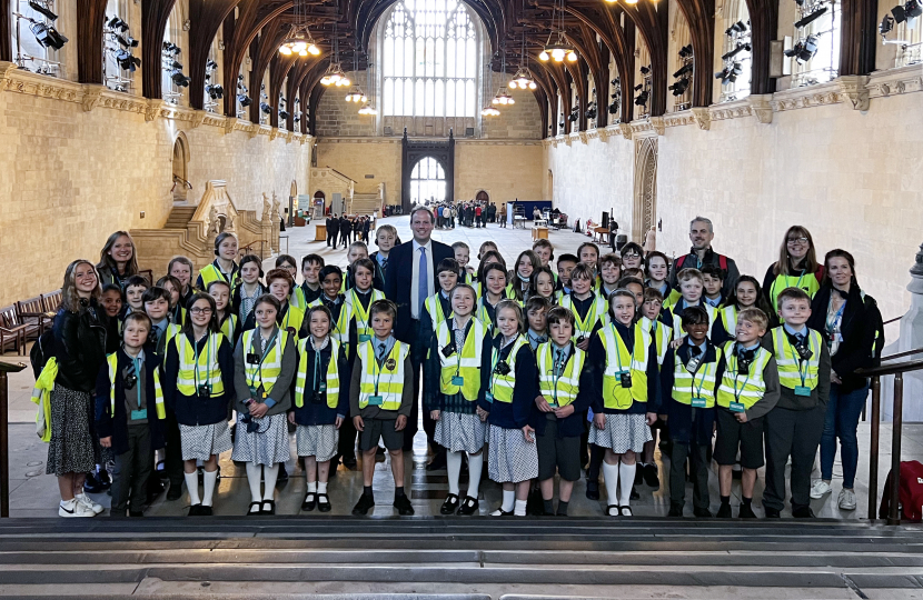 Greg with Griffin House pupils.