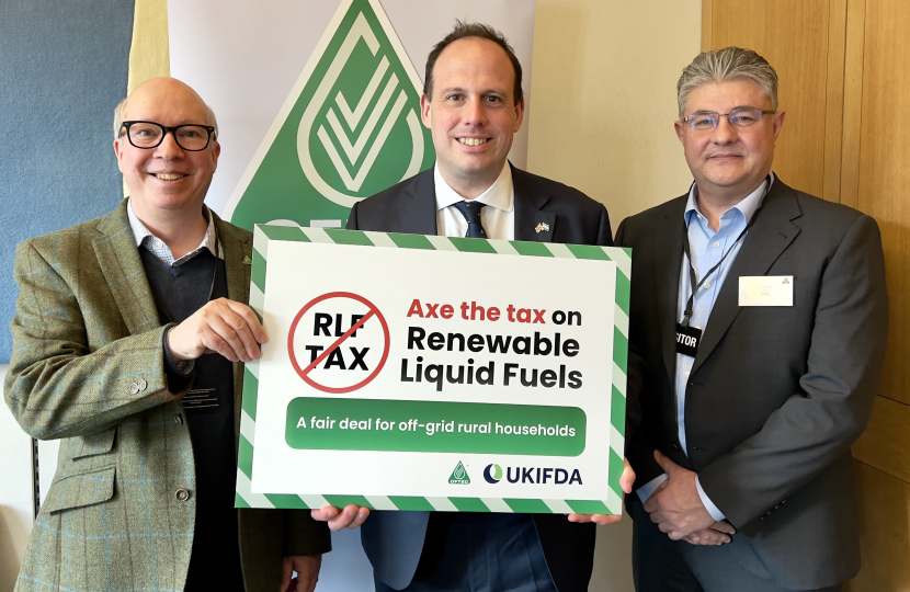 Axe the tax on renewable liquid fuels