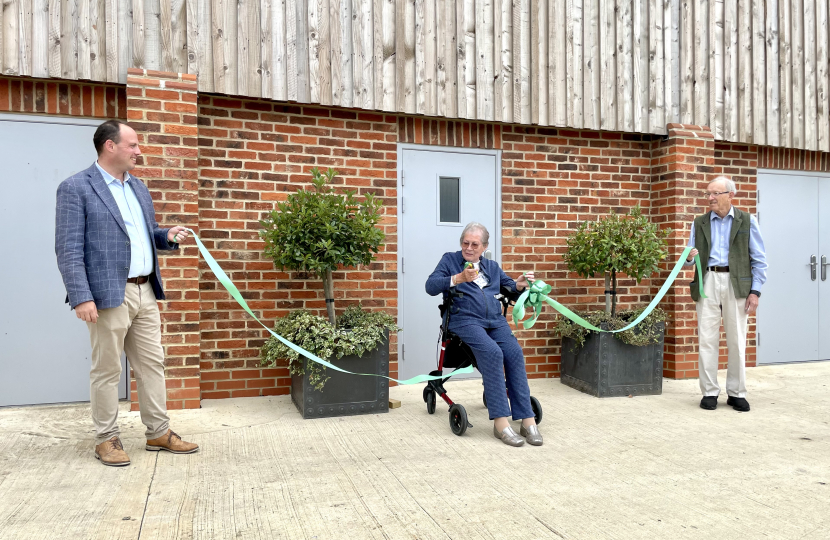 Greg at the opening of Addingrove Dairy