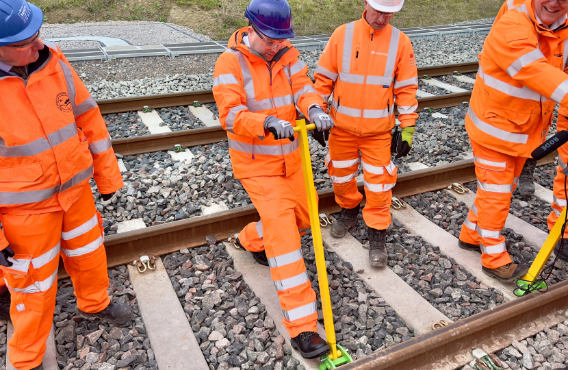 East West Rail track laying is complete! They're nearly out of our hair!