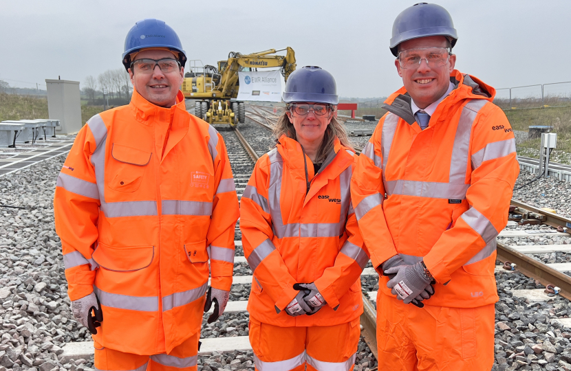 East West Rail track laying is complete! They're nearly out of our hair!