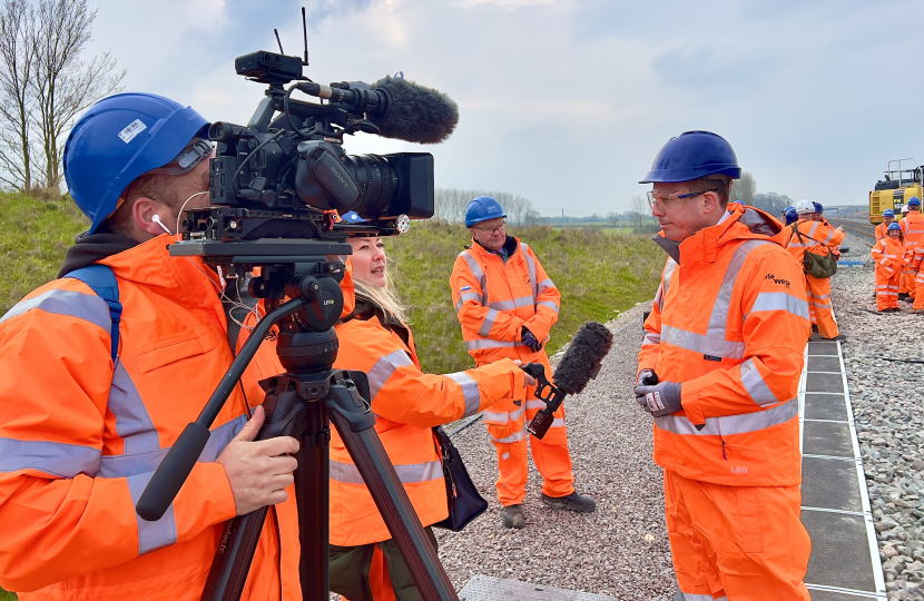 East West Rail track laying is complete! They're nearly out of our hair!