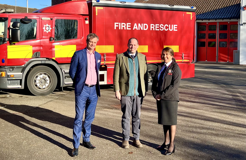 Greg meets with new Bucks Fire Chief