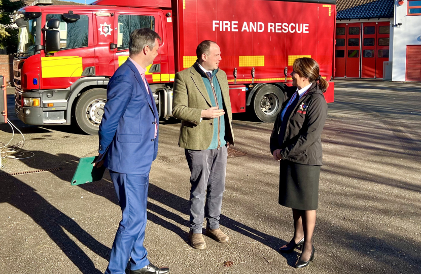 Greg meets with new Bucks Fire Chief