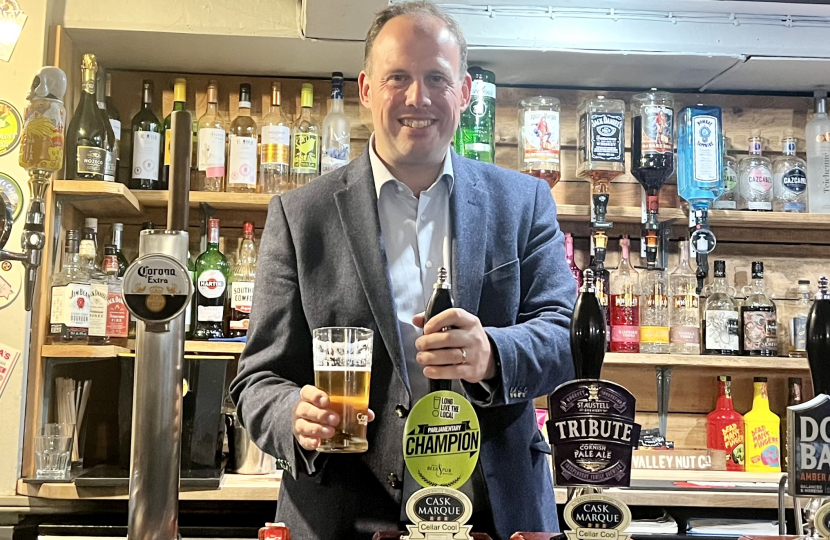 Greg at the Woolpack.