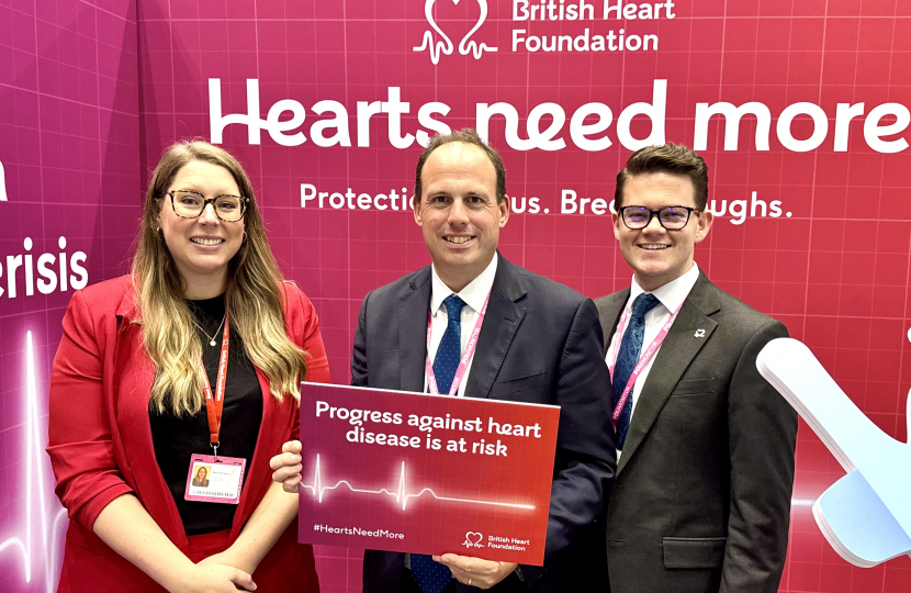 Greg Smith MP and BHF join forces to stop the heart care crisis in its tracks