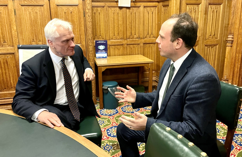 Greg Smith MP meeting with Energy Minister Graham Stuart to discuss off grid energy support