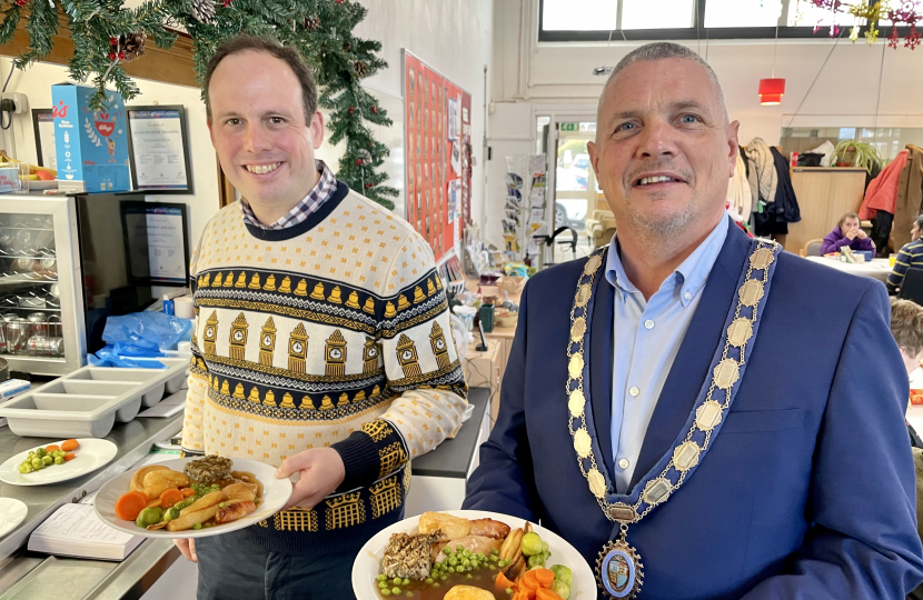 Greg volunteers at Princes Centre Christmas Lunch