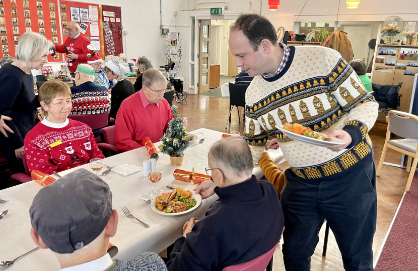 Greg volunteers at Princes Centre Christmas Lunch