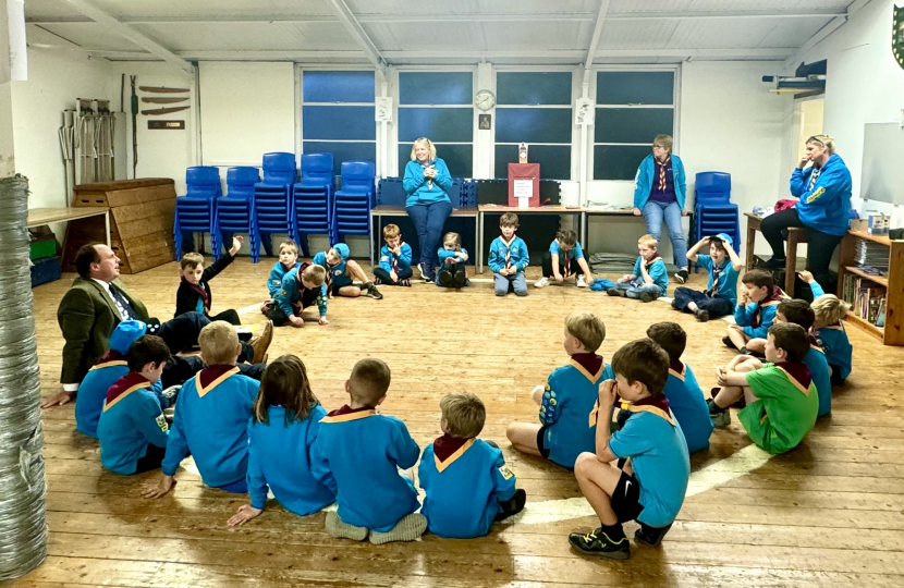 Greg visits 1st Princes Risborough Beavers