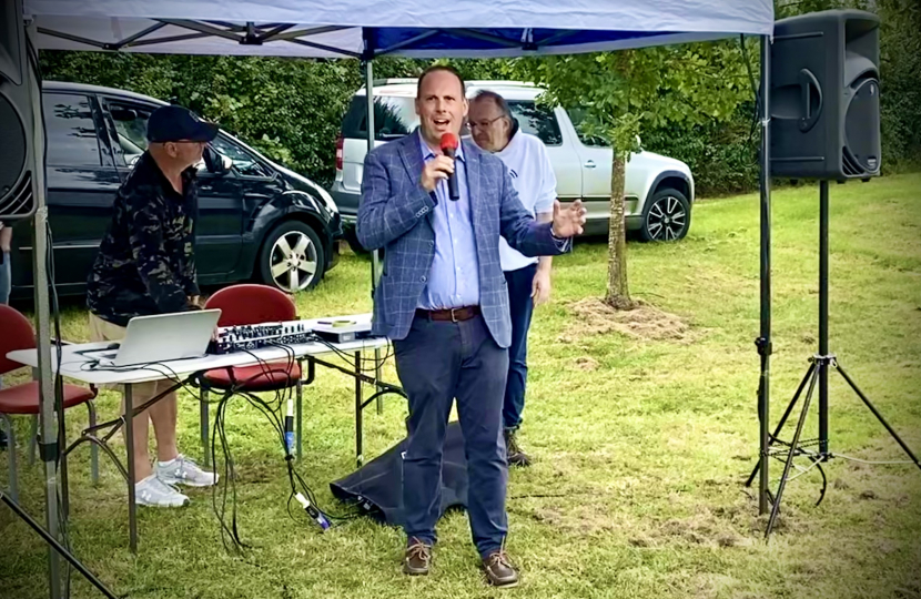 Greg opens Waddesdon Fun Day