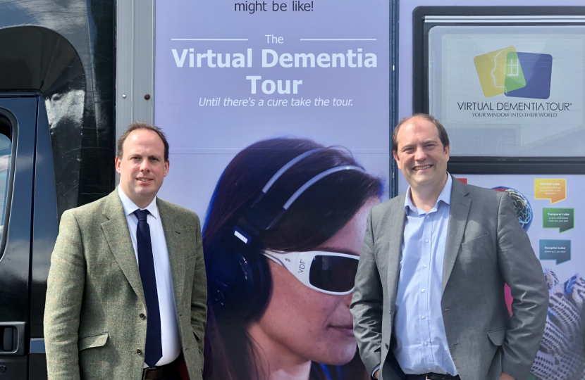 Greg takes part in Virtual Dementia Tour experience to better understand impact of dementia