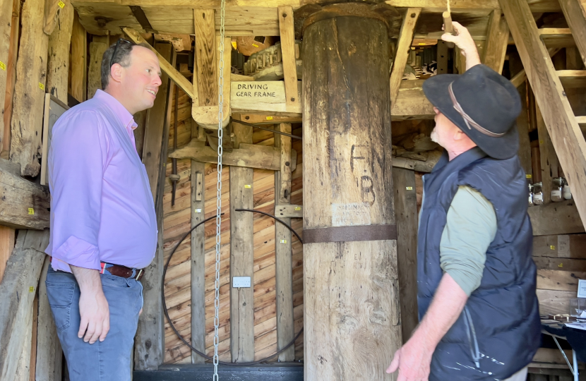 Greg visits Brill Windmill restoration work