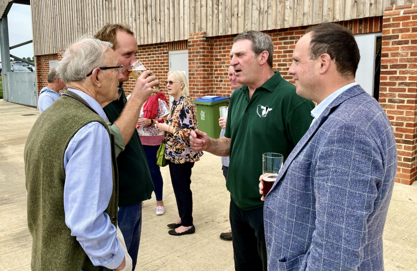 Greg at the opening of Addingrove Dairy