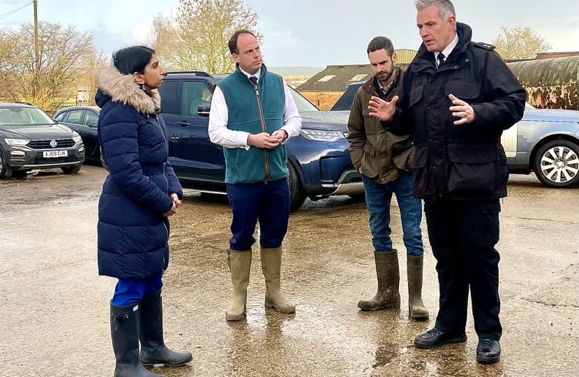 Home Secretary visits Bucks to discuss combatting rural crime