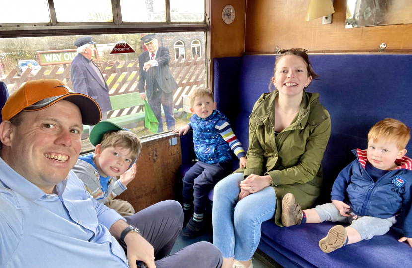 Greg and family visit Buckinghamshire Railway Centre in Quainton