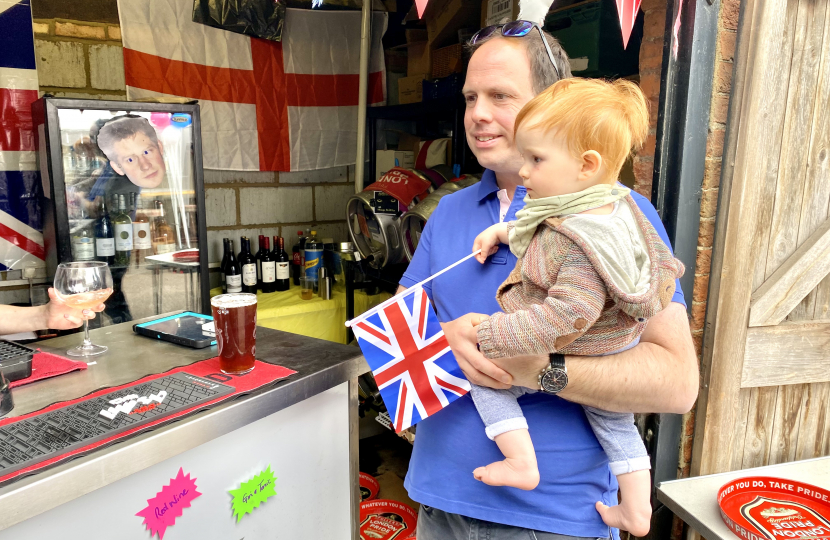 At the Chearsley beer festival at the Bell.