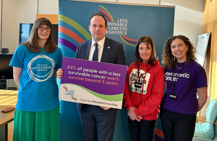 Greg Smith MP supports campaign to improve UK cancer survival 