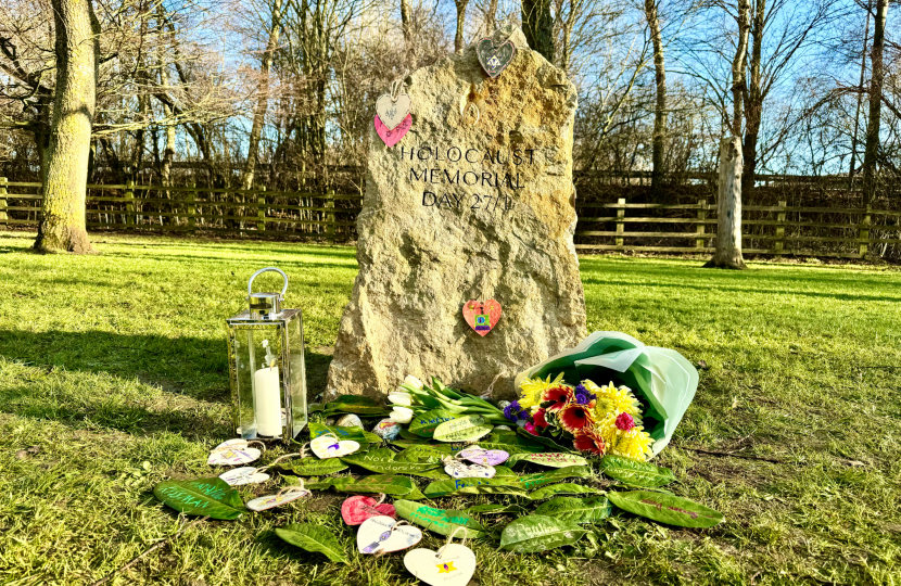 Greg joins Buckingham residents for Holocaust Memorial Day ceremony