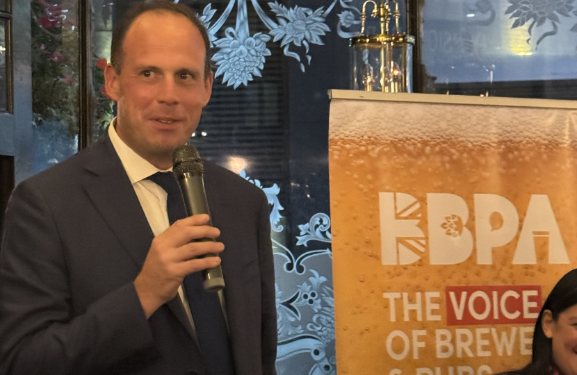 Speech at the British Beer and Pub Association's Reception