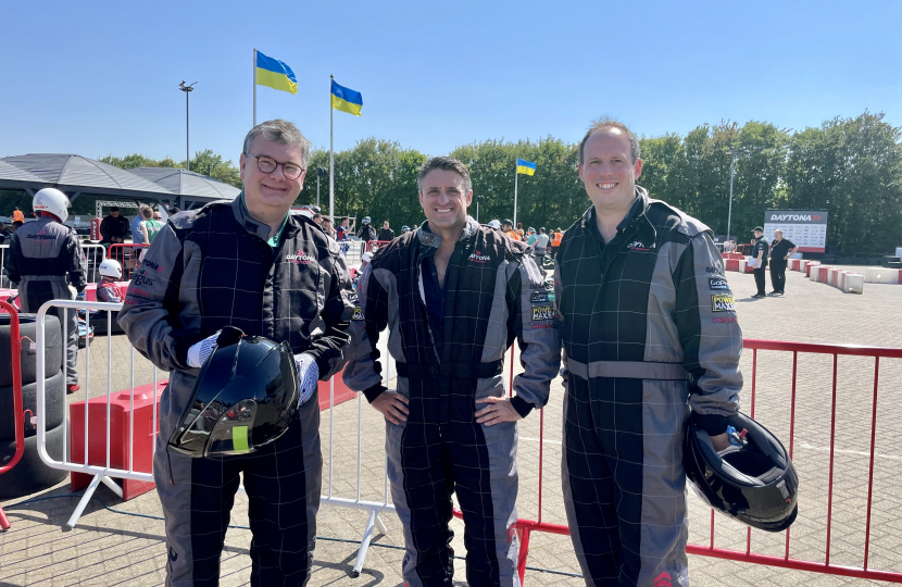 Greg competes in charity karting race for Ukraine